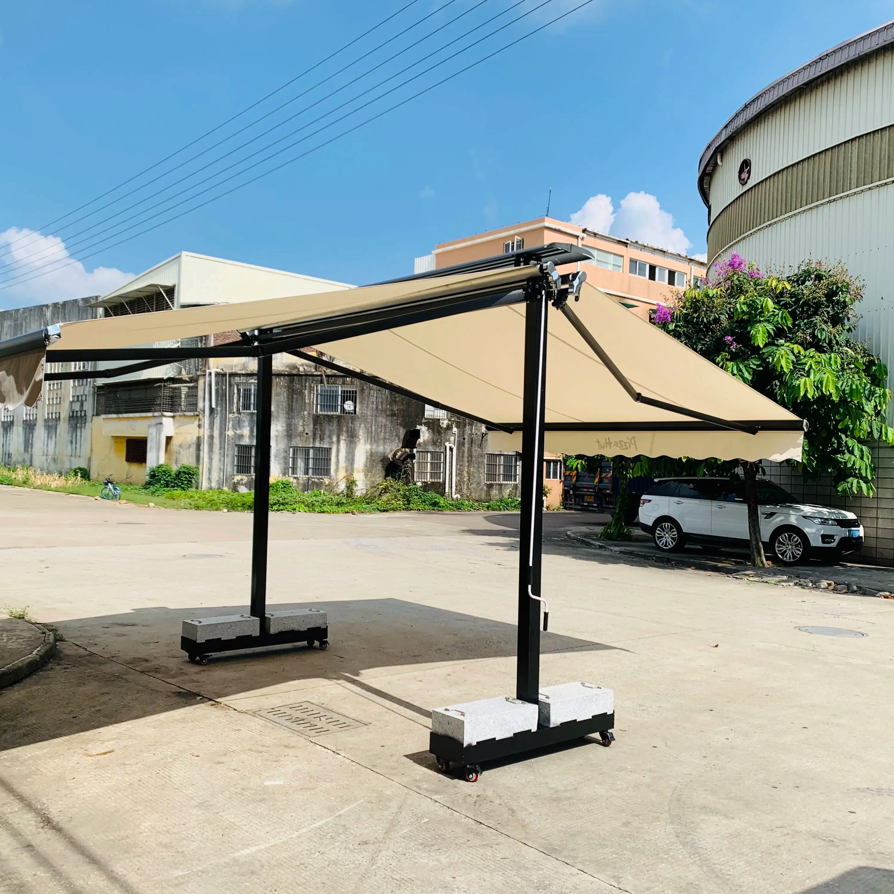 

Automatic Luxury caravan Inflatable Waterproof Outdoor Screen Sun Shade Patio Awning Double Retra Best Retractable Awning