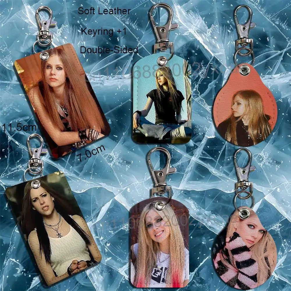 Sk8er Boi avril lavigne Cartoon Singer Anime Card Keychain Fashion Pendant Bag ID Door Card Holder Bus Card Cute Adult