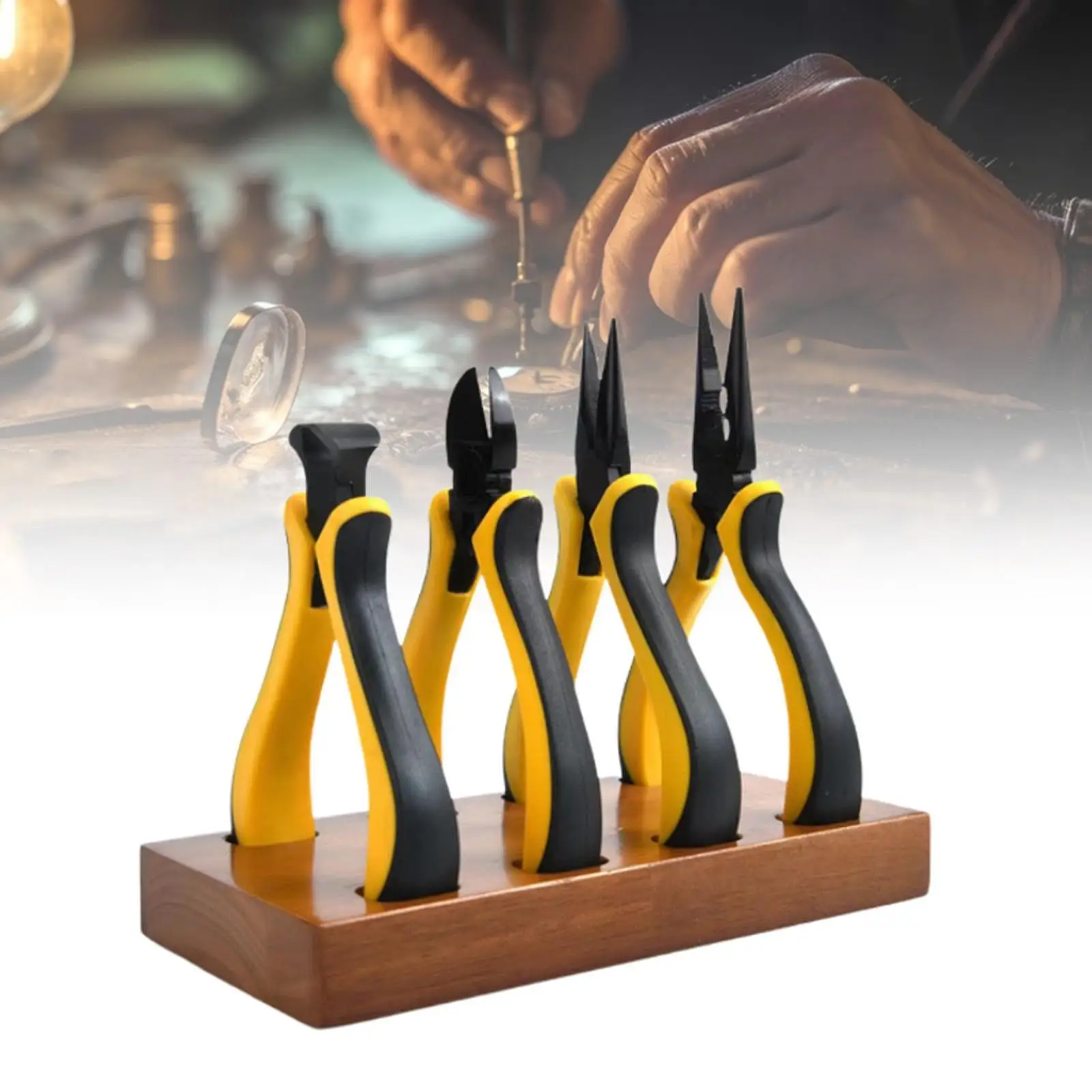 4Pcs Mini Pliers Set Watch Repair Tools Comfortable Grip Diagonal Pliers Watch Repair Pliers Set Small Pliers for Crafts Work