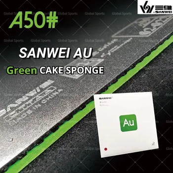 SANWEI AU GOUDEN Groene Spons Tafeltennisrubber Controlelus Lichtgewicht Goud AU-GOUDEN Pingpongspons Sanwei Rubber