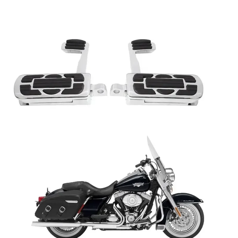 For Harley Road King Street Electra Glide softial Dyna Sportster Dirver Passenger Accessories Motor Parts Footrest Pegs pedal