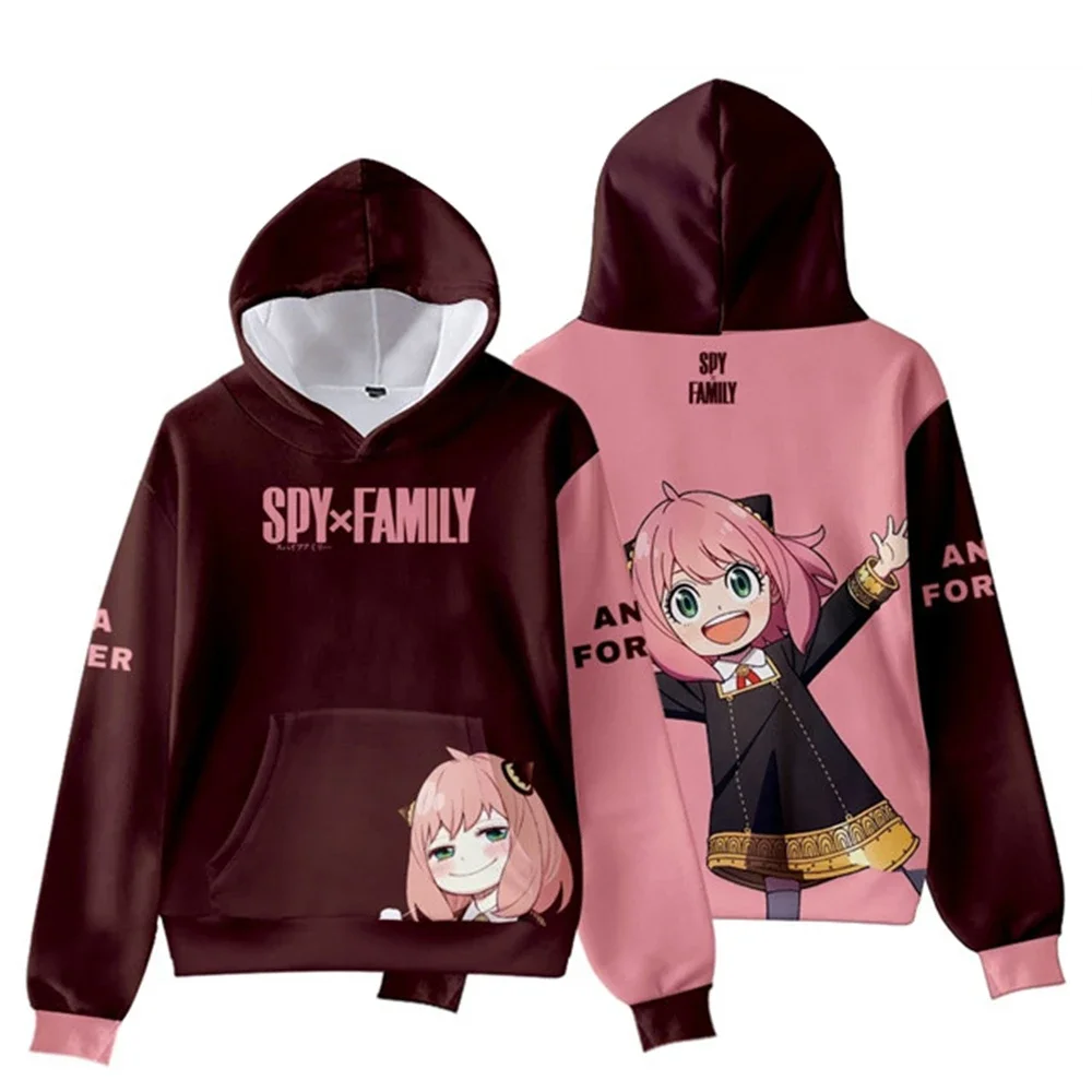 New Hoodies Anime SPY X FAMILY 3D Print Kawaii Girls Sweatshirts Boys Girls Hooded Kids Fashion Spring Fall Pullovers Hood Tops