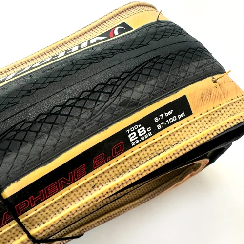 Imagen 2 del producto Neumático de carretera Vittoria RUBINO PRO 700 × 28 grafeno 2,0 neumáticos plegables sin cámara/clincher 150TPI para competición de bicicletas de carretera 700X28C