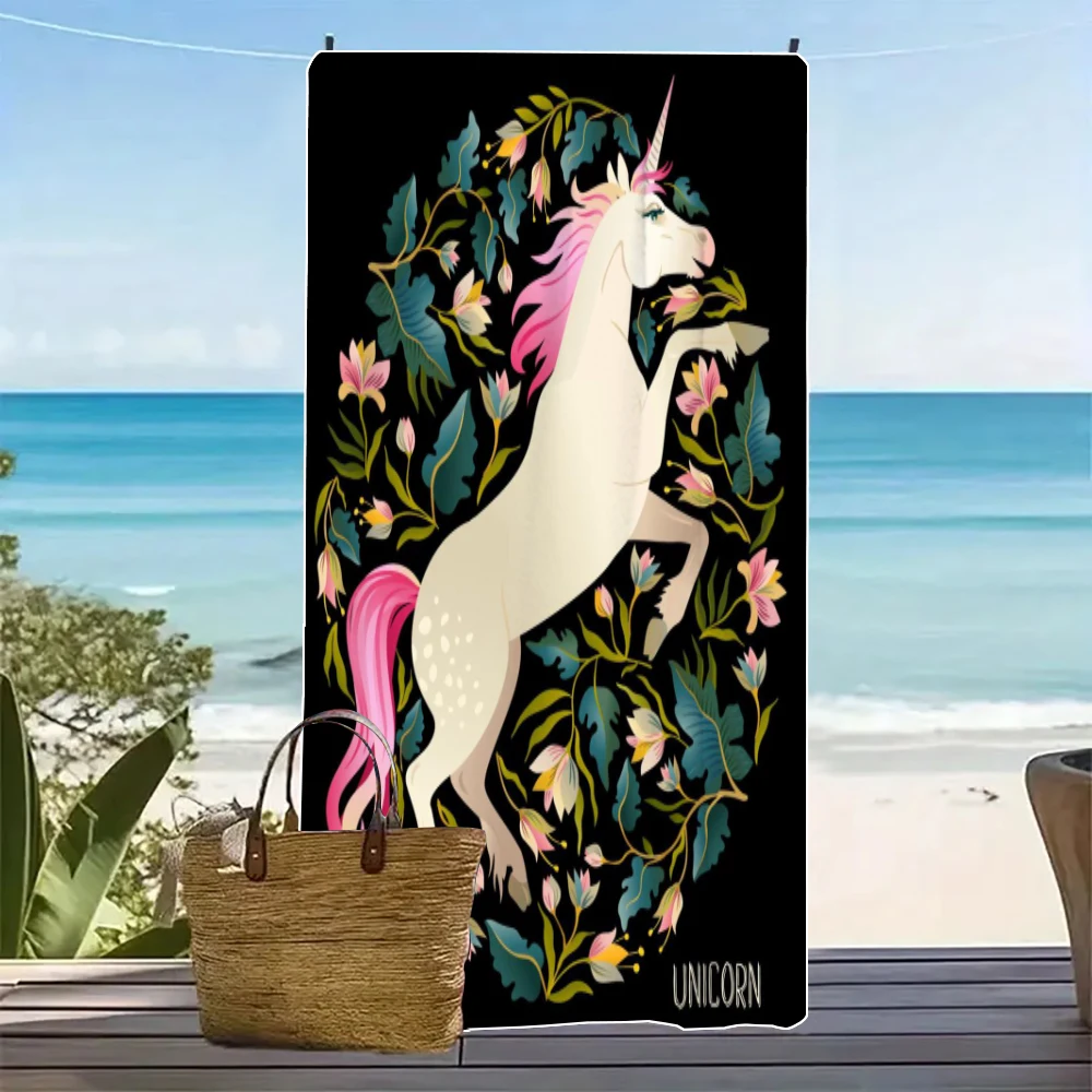 Unicorn Beach Towels, Highly Absorbent Bath Towels, Essential for Outdoor Swimming8.4
