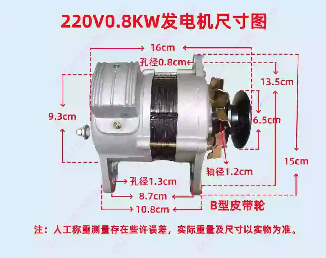 Permanent Magnet Brushless Constant Voltage AC 220V 800W 1300W 1500W 2000W High-power Household Generator，Brushless Generator
