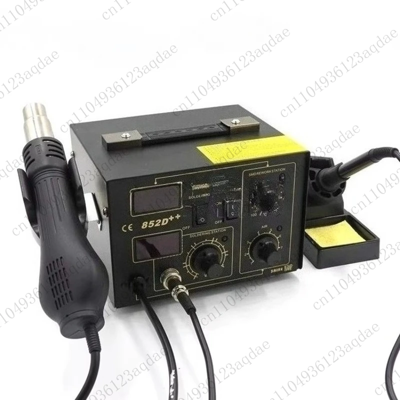 Hot Air Rework Station Soldering Station 220V/110V BGA Desoldering 2-in-1, with Supplied Air Gun Stand, and Many Gifts Included