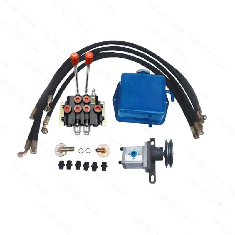 Small Hydraulic Power Unit with Double-way Hydraulic Control Split Two-way Distributor Gear Pump Station Motor for Industrial Us