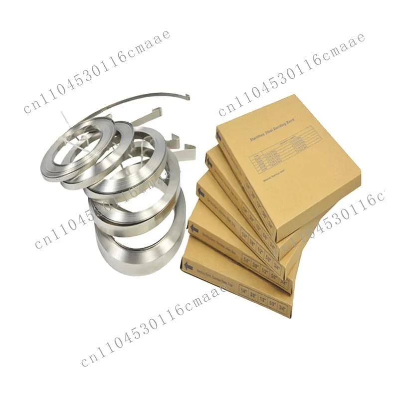 Custom SS304 Round Stainless Steel Strap for Binding 30m Long Boxed Tools
