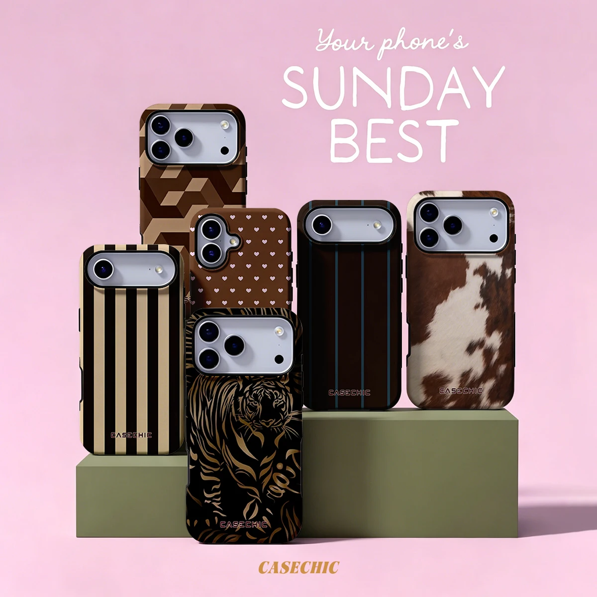 Bronze Swirl Maze For Samsung Galaxy S26 Ultra A56 Exquisitely Pattern Double Protective Phone Cover Cases CaseChic