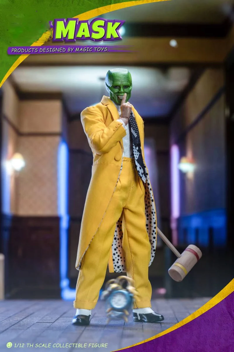 1/12 Scale Action Figure Doll Jim Carrey The Mask Strange Man Stanley Soldier 6