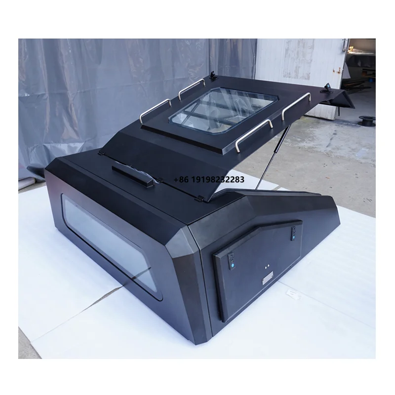 

4x4 Offroad Accessories Hot Sale Steel Hardtop Topper Canopy Storage Box Slanted Cover with Window for jeep Gladiator JT Pickup