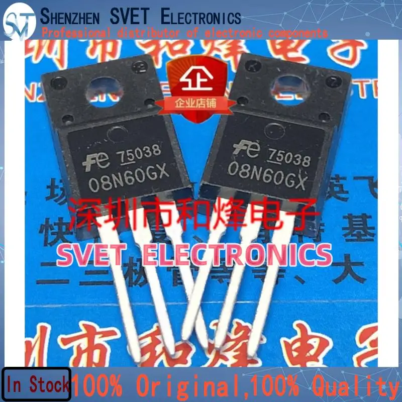 10PCS-50PCS  08N60GX FMV08N60GX  TO-220F 600V 8A   Original In Stock Fast shipping