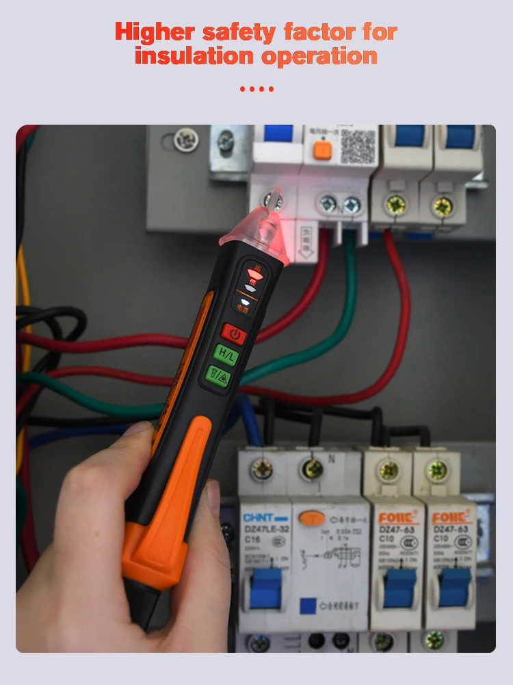 

VC1010 Voltage Detector Intelligent Non-contact Pen AC Tester Meter Tester Pen Electric Indicator LED Sensor Volt Current Tester