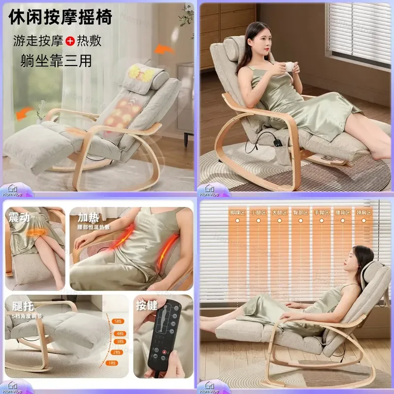 Massage Chair Recliner Automatic Rocking Sofa Home Furniture Lazy Boy Lounger Zero Gravity Full Body Relaxation Seat