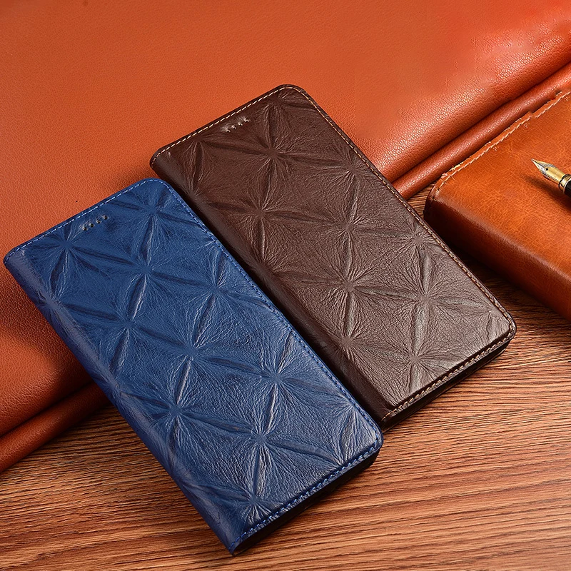 For Huawei Y5 Y6 Y6S Y7 Y9 Pro Prime 2018 2019 Wallet Flip Cover  Luxury Cowhide Genuine Leather Case Cover