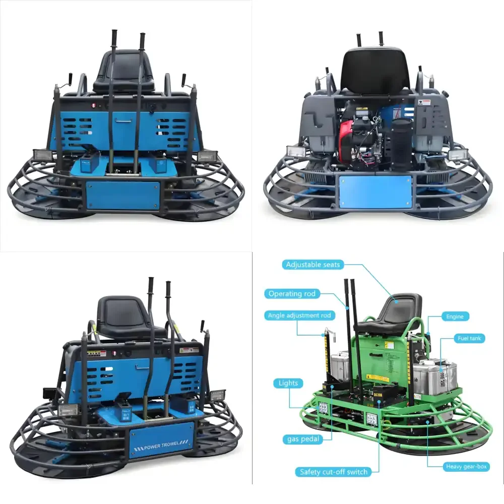 

Customized High Quality Concrete Finisher Power Trowel Superior Ride on Power Trowel Machine Matching Walking Wheel