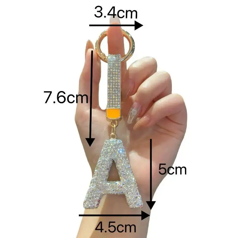 Stilvoller Schlüsselanhänger mit glitzernden Strasssteinen für Schlüssel, Taschen, Autoschlüssel, Damengeschenk, Dekoration – Detail 5