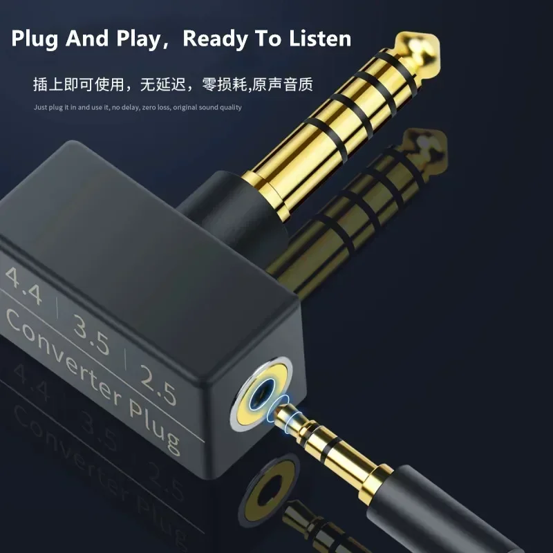 Audiophile Adapter 2.5mm 3.5mm 4.4mm Connector Male To Female Jack Converters 2.5 3.5 4.4 Audio Converter Consumer Electronics