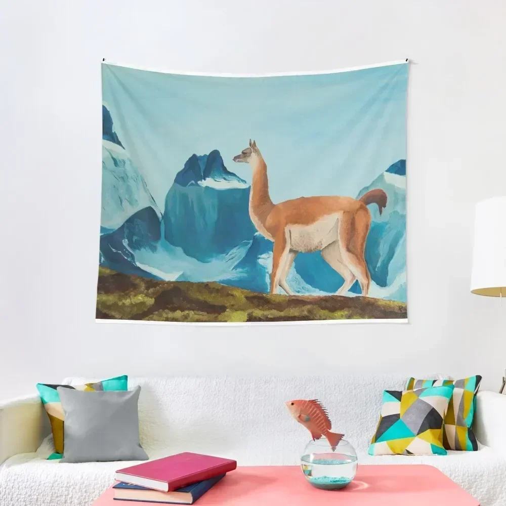 

Guanaco South American Painting Tapestry Aesthetic Room Decor Korean Things To The Room Art Mural Tapestry