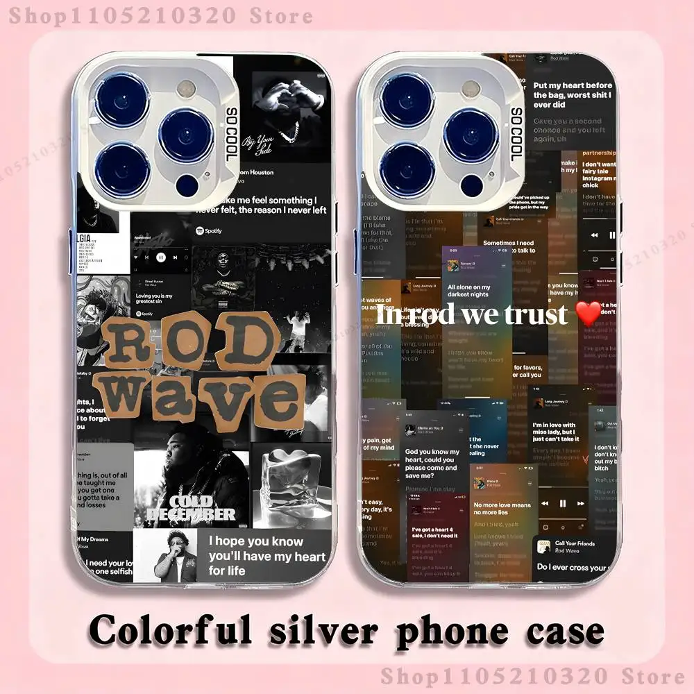 

Rod W-Wave Phone Case For iPhone 17,16,15,14,13,12,11,Pro,XS,Max,Plus,Mini,SE4,E white Matte Shockproof Cover