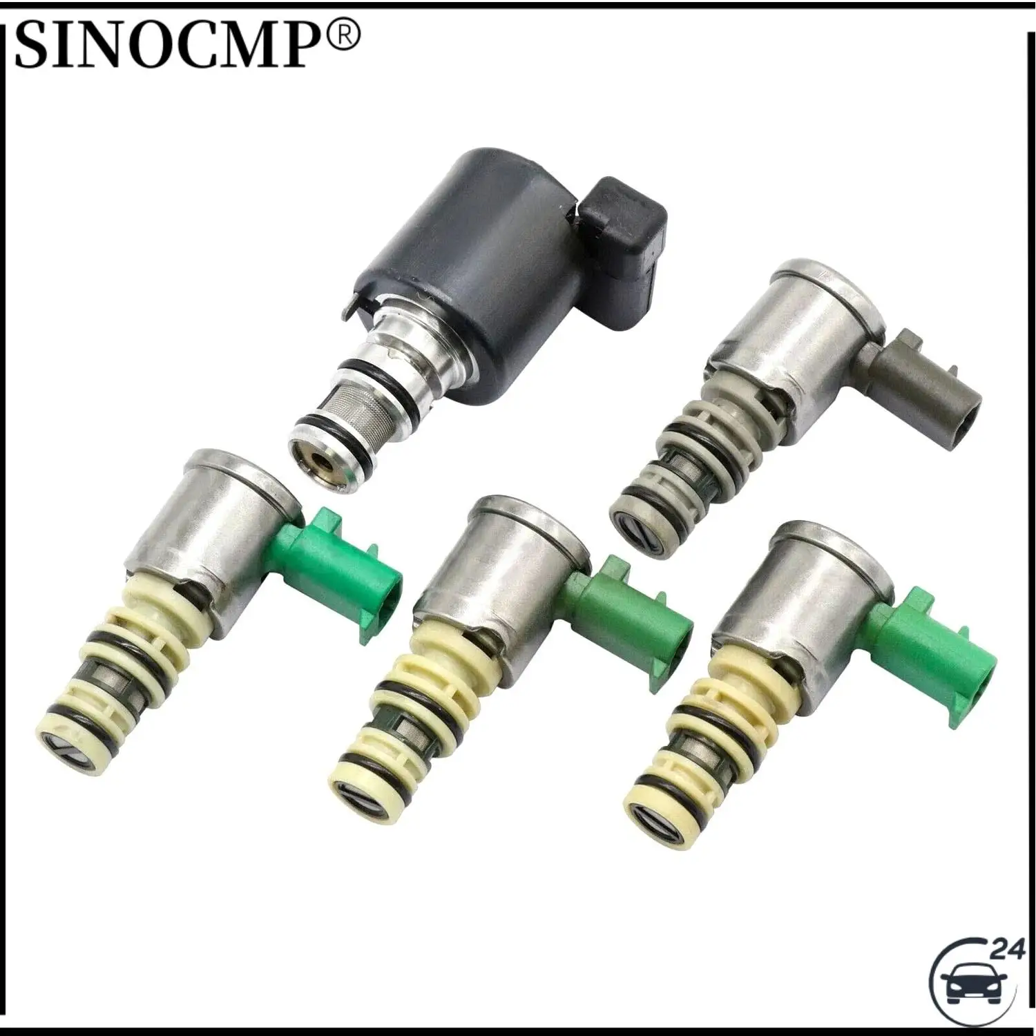 

96022804 10478146 24212690 24227792 8683187 5pcs 5L40E Car Automatic Transmission Solenoid Kit for All GM & BMW Shift TCC 99-03
