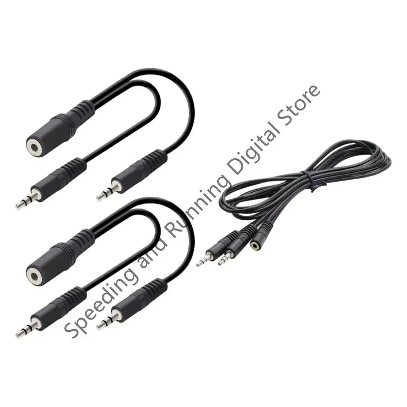 30/150/200 см 3,5 мм аудиоразветвитель для компьютера, ноутбука, разъем 3,5 мм, 1 гнездо на 2 мужских микрофона, наушников, Y-разветвитель, AUX-кабель