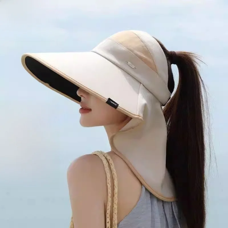 

Женская летняя уличная шляпа-панама с защитой от УФ-лучей, широкими полями, модная, милый стиль, UPF100+