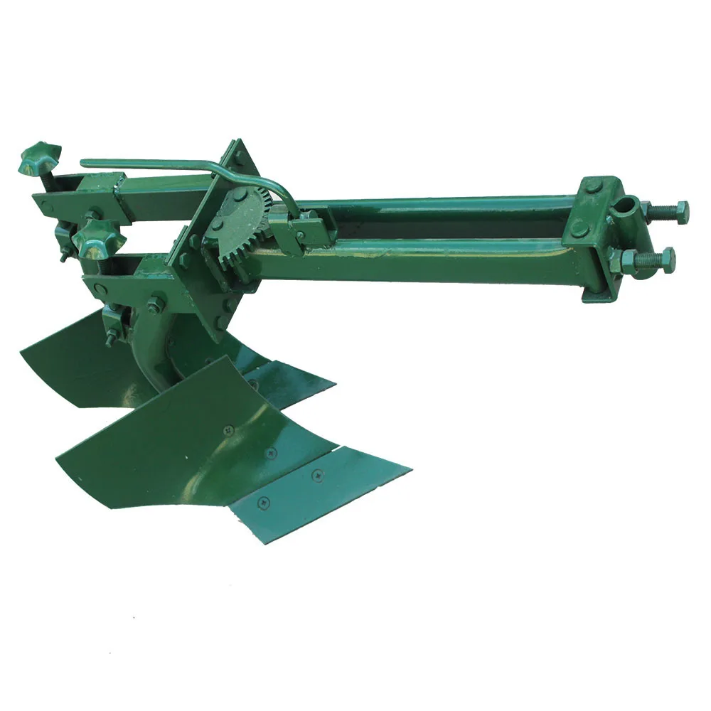 

Hand-held tractor supporting agricultural implements, double-plough overturning plow, cultivated land plow plow type plow