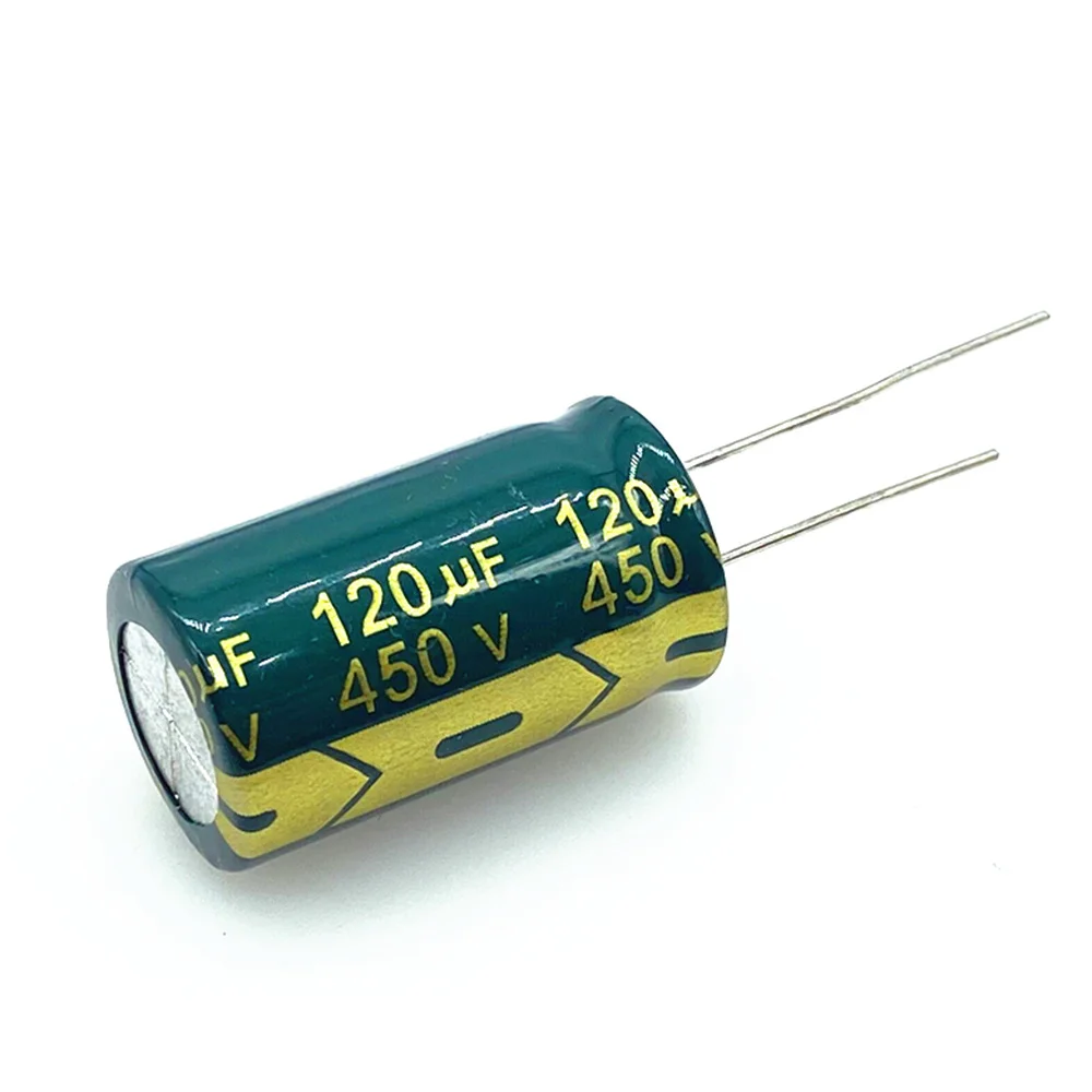 5pcs/lot 120UF high frequency low impedance 450v 120UF aluminum electrolytic capacitor size 18*30 mm 20%