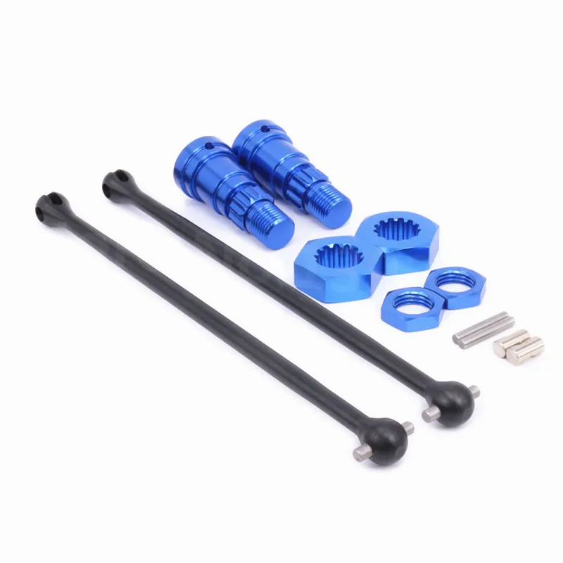 RC Car Upgrade Parts Aluminum Alloy Front Rear Drive Shaft Dogbone Traxxas TRA 7750 7753 For 1/5th Models X-MAXX Monster Truck