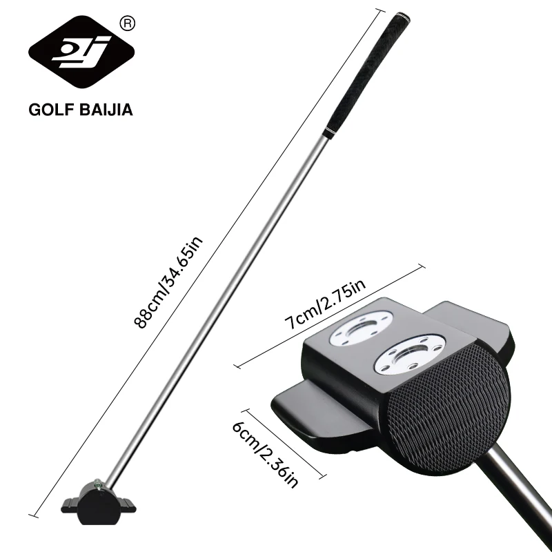 Golf putter magic hammer trainer, small and exquisite, used for practicing putting, with two weighted accessories