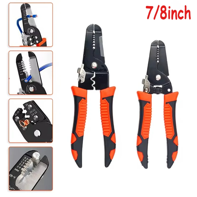 10 in 1 Wire Pliers Multifunctional Electrician Peeling Household Network Cable Wire Stripper Puller Stripper Tools