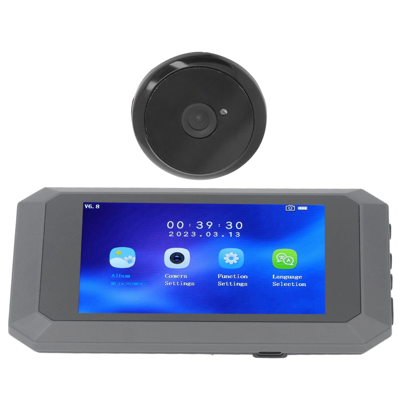 Video Door Viewer 1080P 2MP 135 Degree Viewing IR Night Vision Peephole Camera with 3.97 Inch Screen