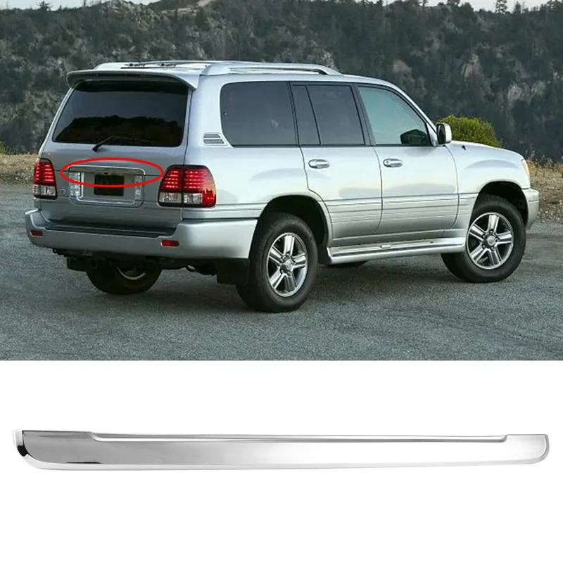 

Car Auto Rear License Trim Strip Tailgate Frame Trim Strip For Lexus LX470 2003-2007