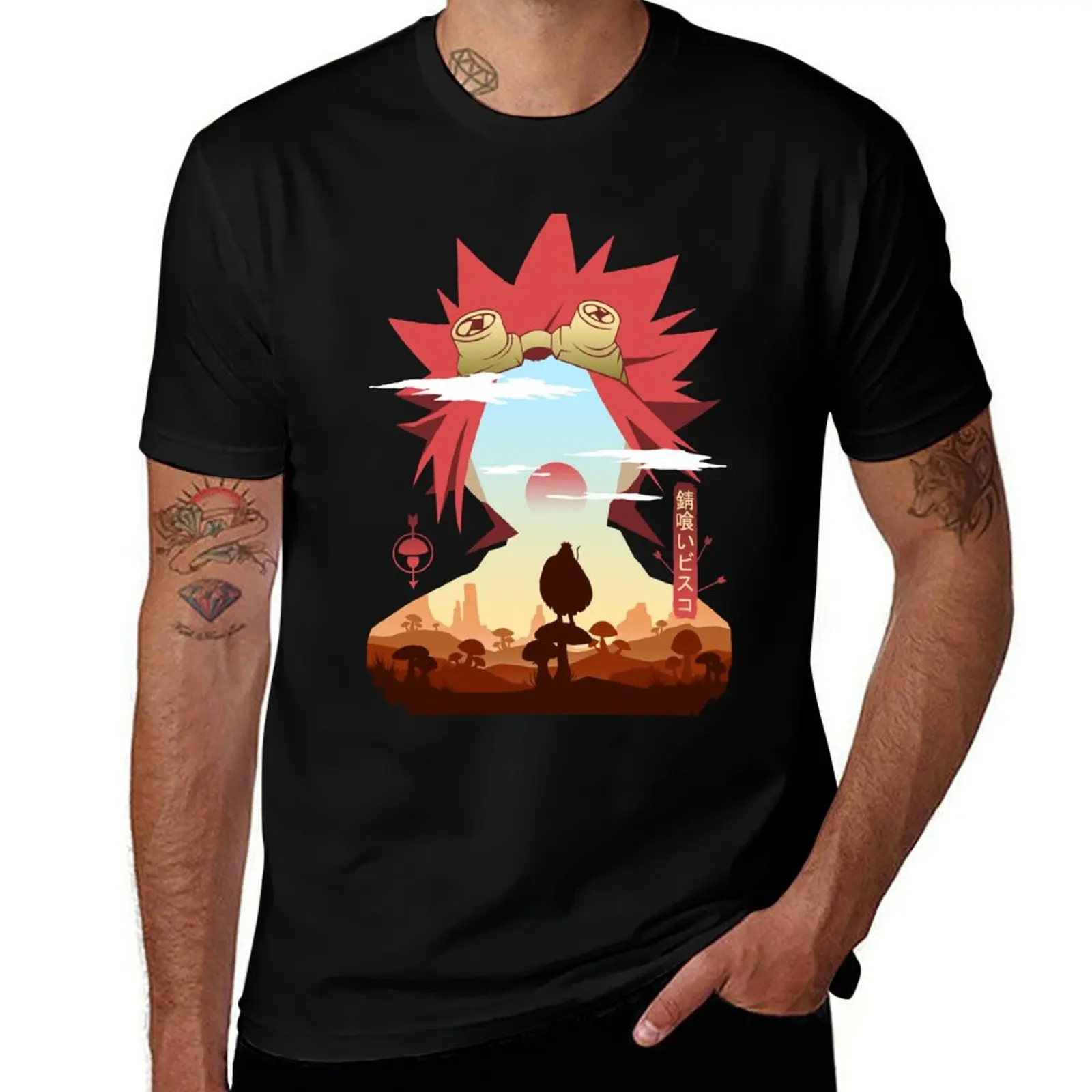 

Bisco Landscape T-Shirt cheap stuff cotton man t-shirts rapper graphic tees summer 2025 tshirts for men