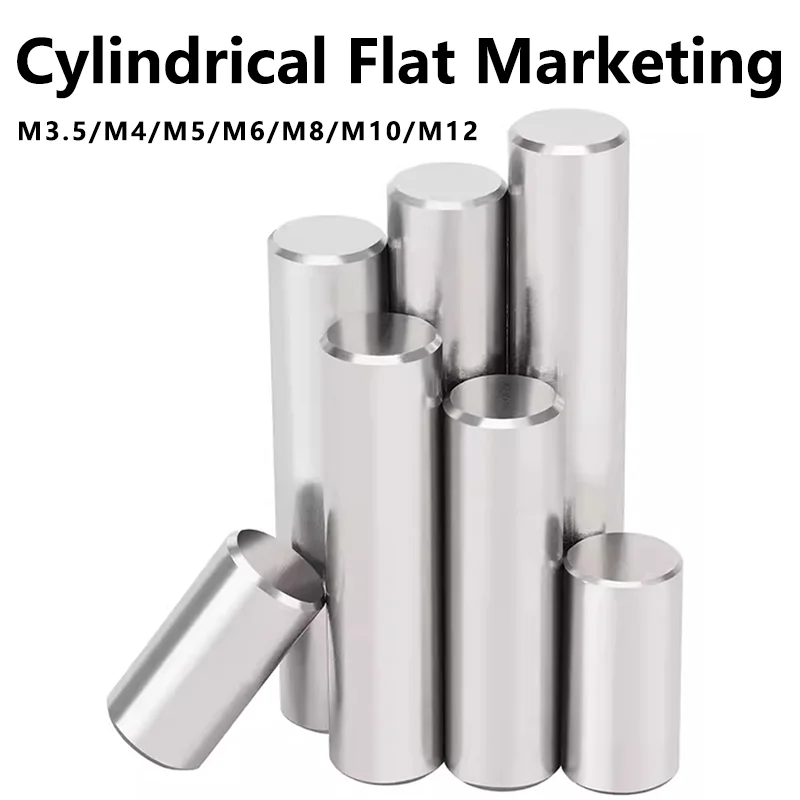 

M3.5/M4/M5/M6/M8/M10/M12 5-100mm 304 Stainless Steel Cylinder Parallel Pin Solid Positioning Cold Heading Process Chamfer