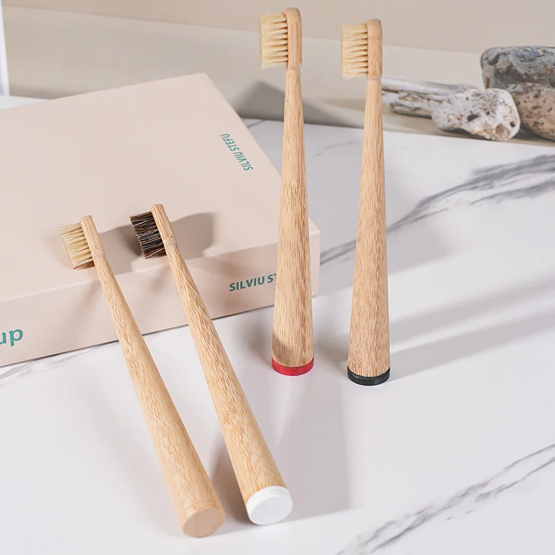 

Экологичная бамбуковая зубная щетка для взрослых, биоразлагаемая, для отелей, ручная, одноразовая, аксессуары для зубных щеток