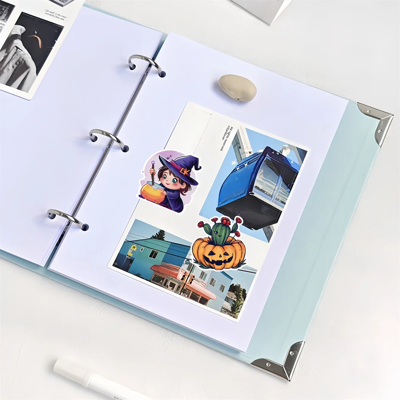 

20 шт. мультяшных наклеек с ведьмами и эльфами на Хэллоуин, канцелярские принадлежности, материалы для блокнотов, чехлы для телефонов, багаж, гитары, милые украшения