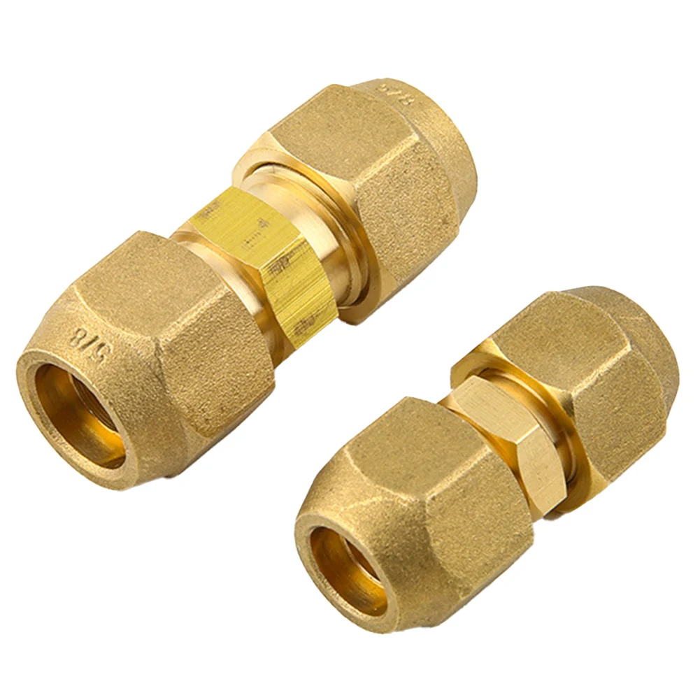 2Pcs Air Conditioning Copper Pipe Connector  For Joint Double Connector No-Weld Extension For 1-5 Ton Units 6/1012/16/19mm