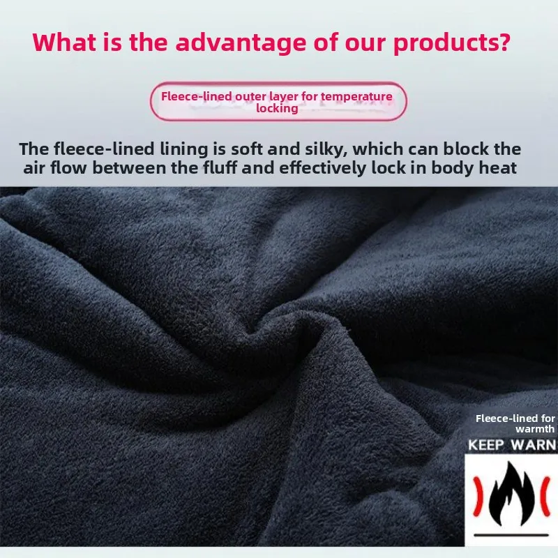 سترة حرارية شتوية للرجال، معطف سميك مبطن بالصوف مقاوم للماء ومقاوم للرياح، سترة متينة مقاومة للبرد في الهواء الطلق #3