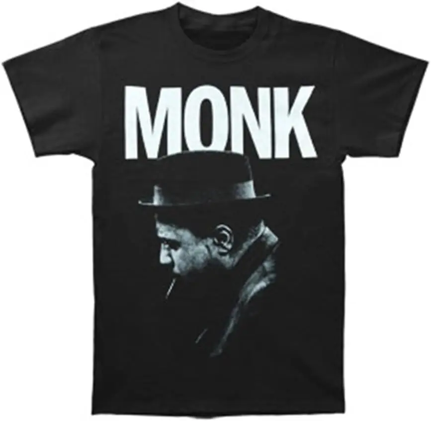 Thelonious Monk Men's Cigarette Slim Fit T-shirt Large Black