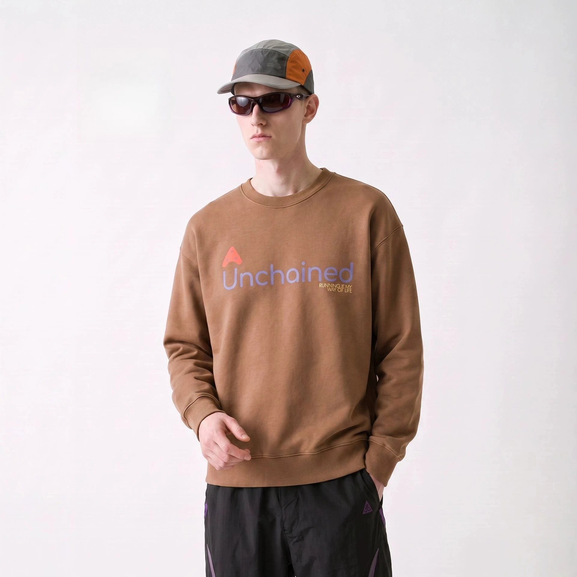 Men's 305G Heavyweight Long Sleeve T-Shirt – High-Stretch Breathable Outdoor Hiking Top with Graphic Print for Autumn 2026