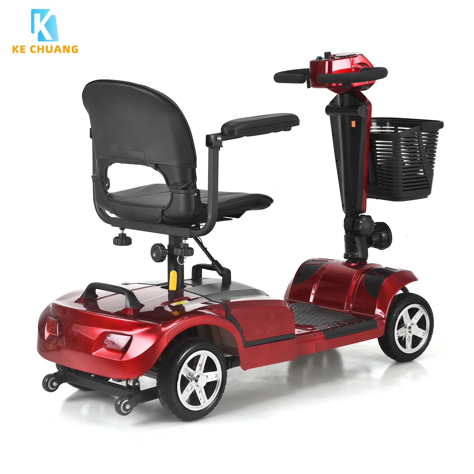 卸売 全地形対応 ポータブル 折りたたみ式ハンドルバー 120kg積載 4輪電動モビリティスクーター 高齢者向け