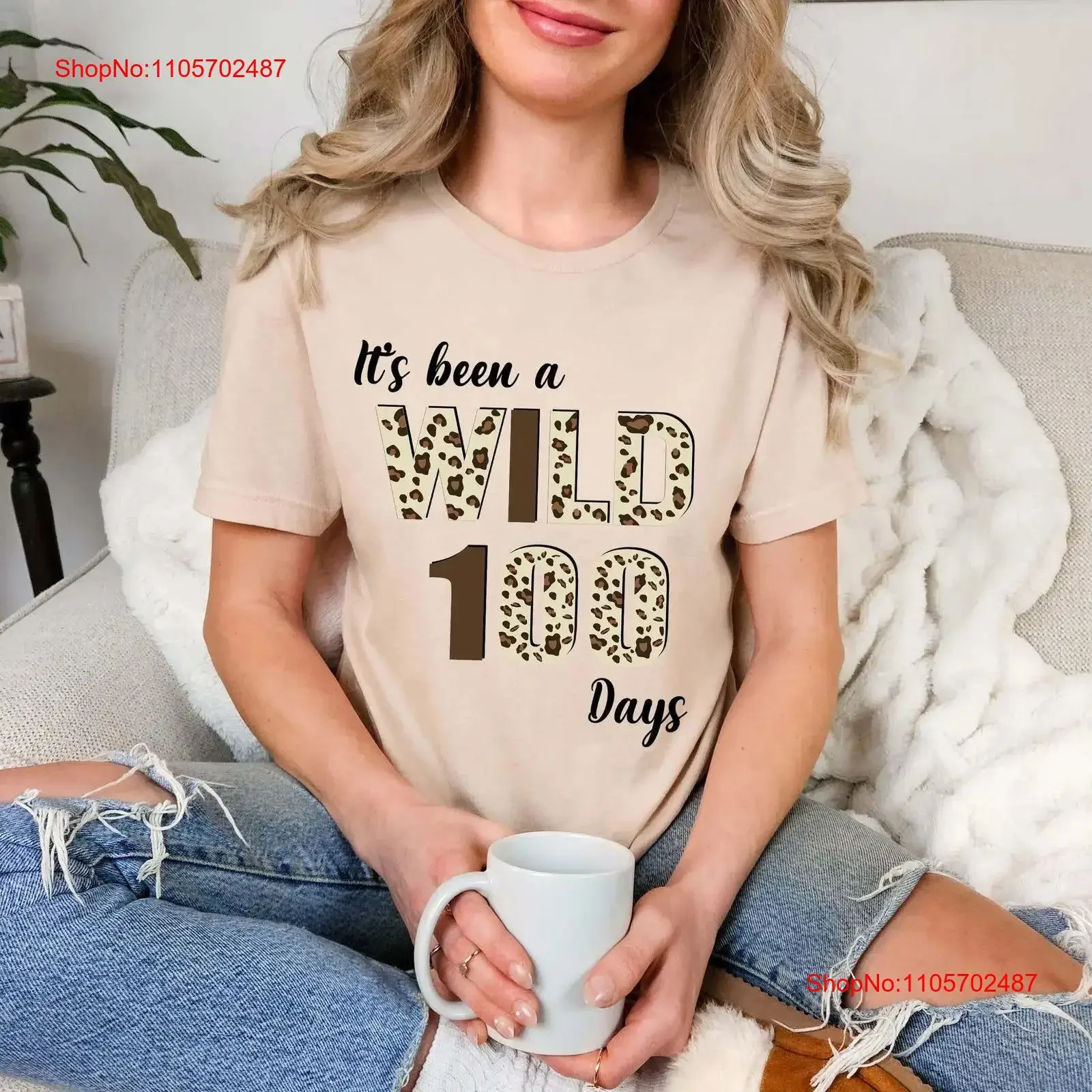 It's Been A Wild 100 Days T Shirt Happy 100th Day Of School Party Teacher vintage Washed Slightly Soft homme Versatile graphic
