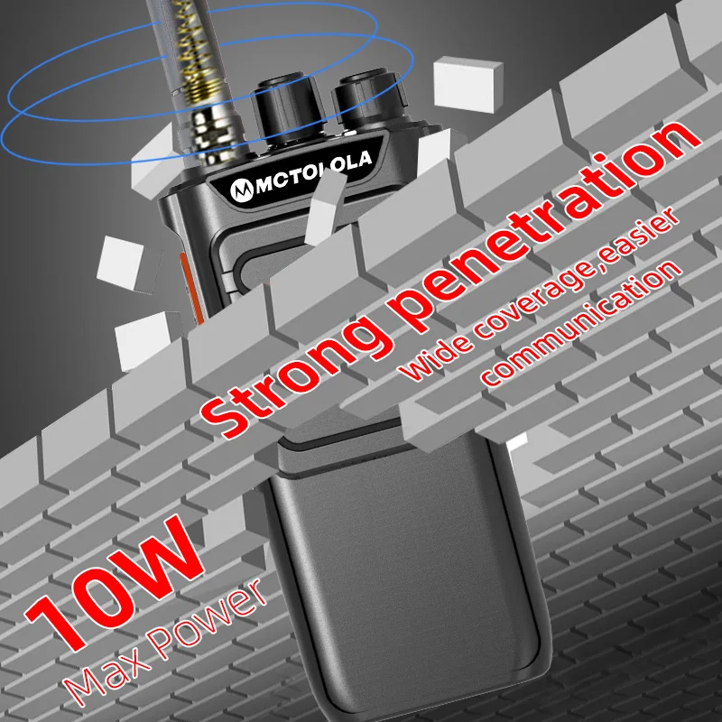MOTOLOLA Portable 10W Wireless Two-way Intercom Analog Handheld Walkie Talkie 6000mAh Explosion Proof Walkie Talkie