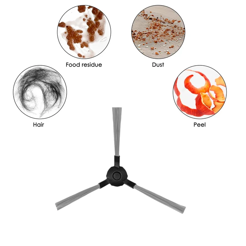 B07B-Side Brush Replacement For Robzone Duoro X-Clean Sweeper- 10 Pcs Set Via Accessories