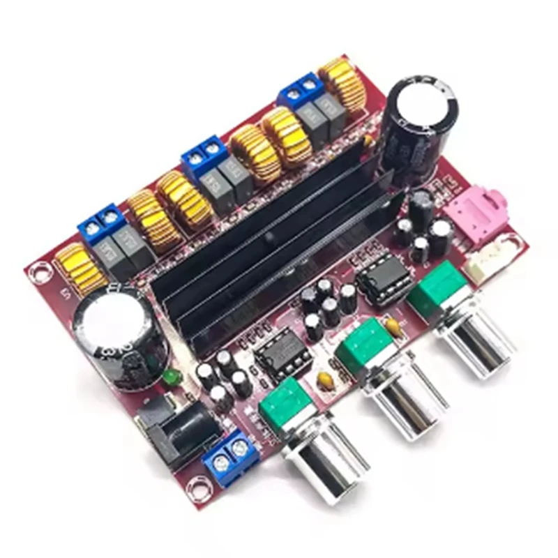 XH-M139 Old 2.1 Channel Digital Power Amplifier Board 12V-24V Wide Voltage TPA3116D2 2 X 50W + 100W-ABVP