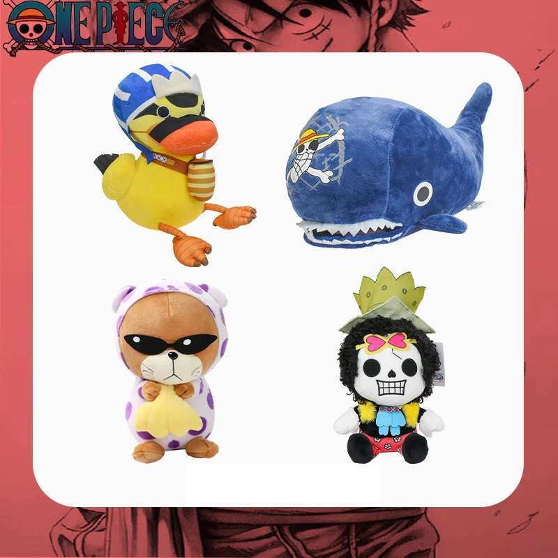 Muñecas de Peluche aboon originales de una pieza, figura de Peluche de Tony Chopper Luffy, muñecos de pato tiburón, regalos de cumpleaños rellenos