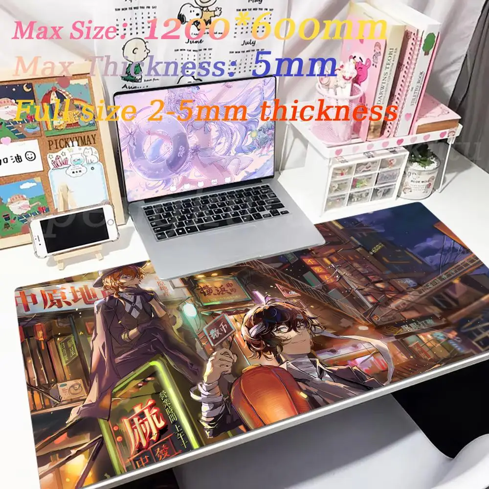 

Gaming Durable Desktop Pad Mouse Pad Non-Slip New products Rubber Gamer keyboard Edge Bungo Stray Dogs Fashion locking Mousemat