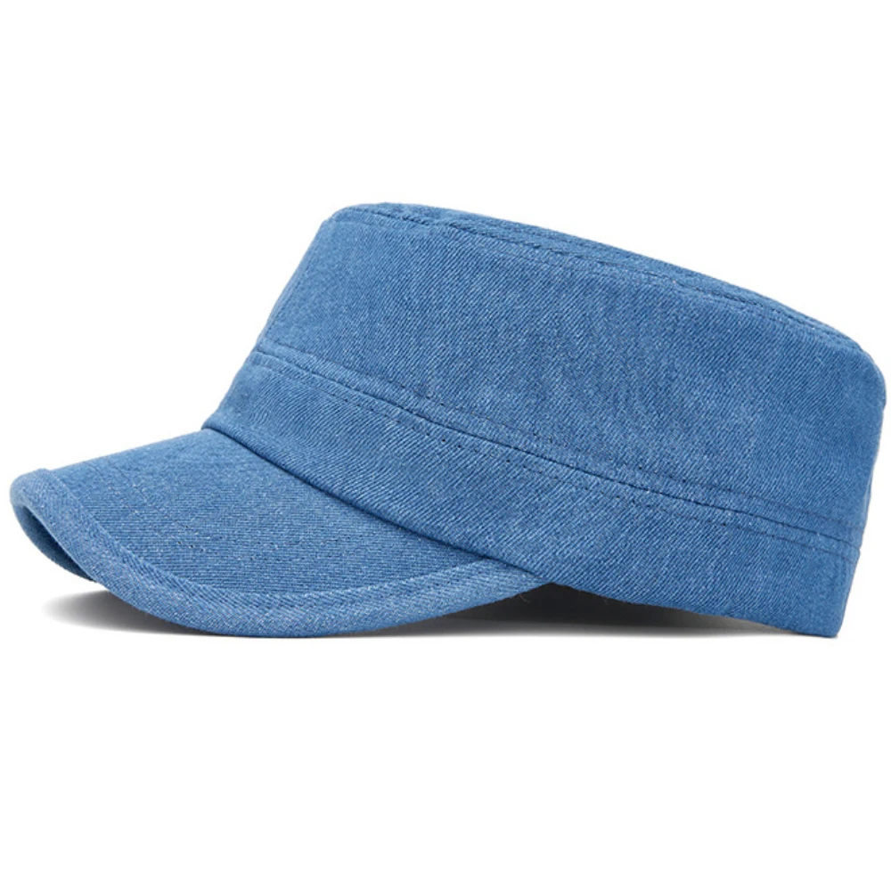 HT5133 Einfarbige Baseballkappe 2026 Neue Flache Armeekappe für Männer und Frauen Verstellbare Snapback-Kappe Unisex Ganzjahres-Baseballmütze – Detail 6